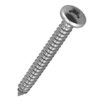 #12 x 1-1/2" (100 Pack) Stainless Steel Phillips Pan Head Wood Screws, Stainless Steel 304 (18-8), Pan Head Sheet Metal Screws Self Tapping for Wood
