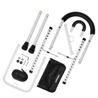 Bed Rails for Elderly Adults Safety: Side Assist Grab Bar Handrails for Seniors with Dual Handle Rails & Storage Bag - Adjustable Bed Cane Portable Bedside Railing - Fits Twin Full Queen King White