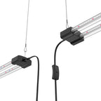 DYMOND BoostGro LED Seed Starter Grow Light Full Spectrum Linkable 5000k Daylight + 660nm Red + 450nm Blue Indoor Plant Lighting Fixture (2 FT, Black)