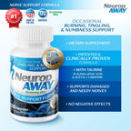 NeuropAWAY Nerve Support Supplement, R-Alpha Lipoic Acid to Help Provide Nerve Relief and Health in as Little as 5 Days, Acetyl-L-Carnitine, Taruine, Vitamin B12, L-Citrulline 120 Capsules