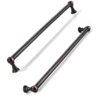 khtumeware 1 Pack Appliance Handle Pull 12 Inch Hole Center Oil Rubbed Bronze Cabinet Pulls Heavy Duty Solid Cabinet Handles cabinets Dressers Kitchens Handles Bathroom cabinets