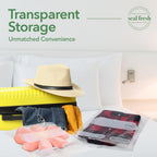 Seal Fresh 3 Gallon Large Plastic Storage Bags – 16" x 18" (15 Count) – Reusable XXL Extra Large Clear Jumbo Zip Bags with Sealable Zipper Top For Clothes, Travel, Moving