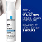 La Roche Posay Anthelios UV Hydra Sunscreen SPF 50, Daily Hydrating Sunscreen for Face with Hyaluronic Acid and Vitamin E, Broad Spectrum Invisible SPF Protection, Anti Aging, Fragrance Free
