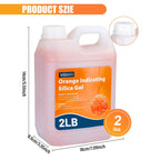 VOISEN 2 LBS Orange Indicating Silica Gel Desiccant Beads,Reusable Desiccant Industry Standard 3-5 mm,Desiccant for 3D Printer,Electronic,Clothes,Painting,Jewelry