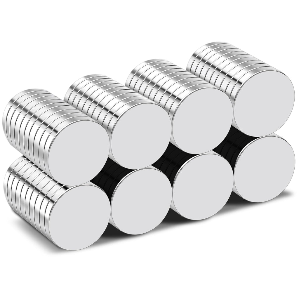 TRYMAG 80Pcs Neodymium Disc 12x3mm Small Strong Round Rare Earth Fridge Magnets for Crafts, Dry Erase Board, DIY, Whiteboard, Scientific Models, School