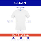 Gildan Men's Crew T-Shirts, Multipack, Style G1100, White (6-Pack), Medium