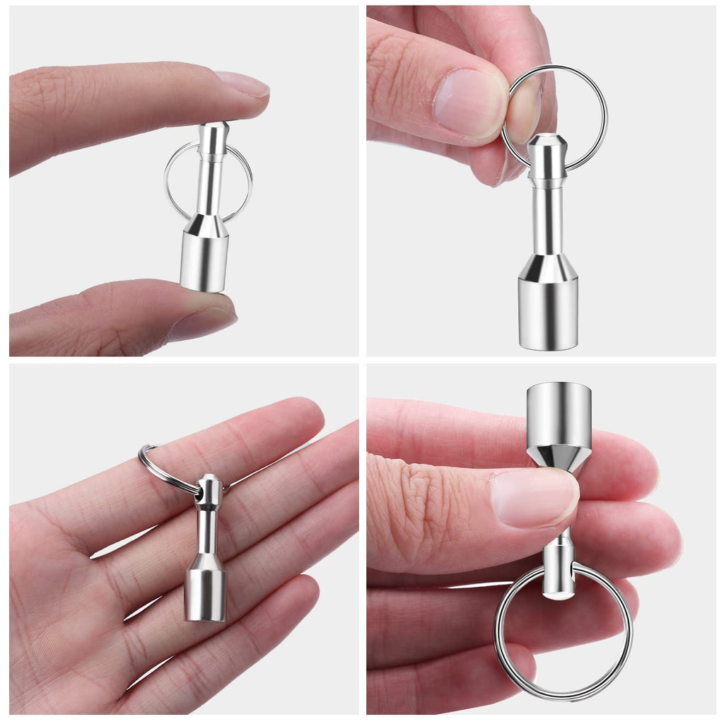 TRYMAG 4 PCS Magnet Key Chain Gold Testing Kit, Silver