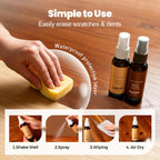 Professional Wood Floor Scratch Repair, Wood Repair Kit, Restore A Finish for Wood, Floor Cover Nicks and Scratches, Hides Minor Defects, Wood Furniture Repair Kit (1Set)