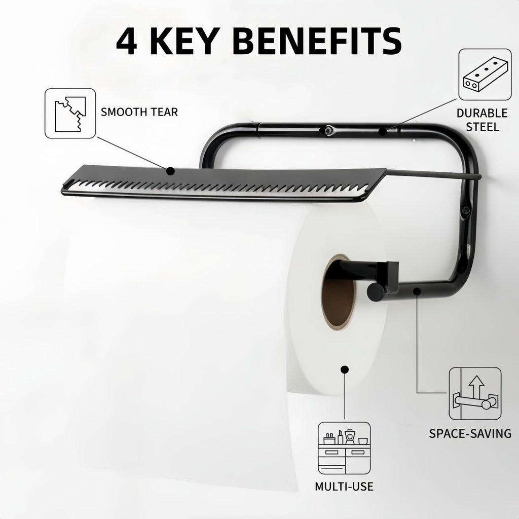 Jumbo Roll Shop Paper Towel Holder, Wiper Dispenser