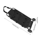 WDZCZDoo Black Animal Stretcher Pet Trolley, 45x27 Inch, Max 220lbs Capacity, Ideal for Large Dog Breeds, Veterinary Transport, Pet Emergency Care