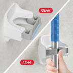 reliahom Broom Holder Wall Mount Mop Grippers organizer wall hanging, 3Pack