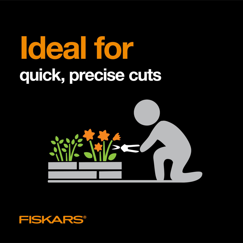 Fiskars 6" Non-Stick Pruning Snips, Resin-Resistant Garden Scissors, 2-Pack