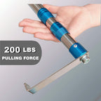 Bytcew Cargo Grabber Reach Retriever Tool, 6.3 Ft Heavy Duty Truck Bed Accessories Telescoping Pull Pole with Hooks, Used for Pickup Truck, SUV, Trailers, RVs (Stainless Steel)