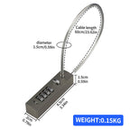 gate Locks for Outdoor Fence gate Lock Locker Lock Bike Cable Chain Combination Outdoor