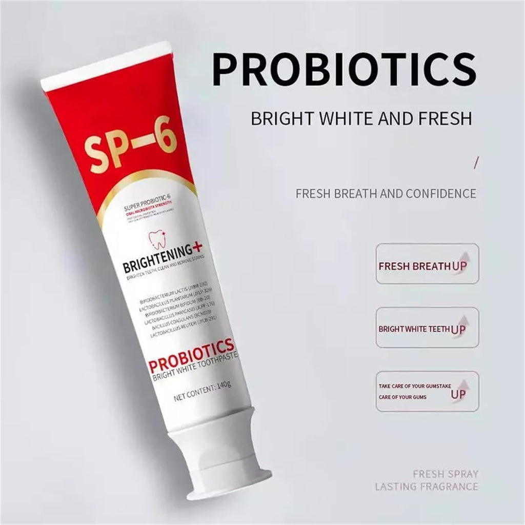 Sp6 Probiotic Ultra Whitening Toothpaste, Fresh Breath (2pcs)