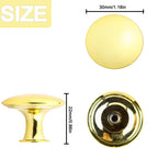 HUGOLEM 20 Pack Frosted Golden Round Kitchen Cabinet Knobs Cupboard Door Knobs Drawer Handle Pulls Dresser Knobs with 20 Pcs Screws for Bathroom Drawer Door Hardware