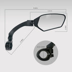 TXZSXS Adjustable Handlebar Bike Mirrors, Left & Right Bicycle Mirror Set