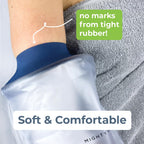 Mighty Well H2O Shield PICC Line Shower Cover – Reusable Waterproof IV & PICC Line Sleeve, Cast & Wound Protector for Upper Arm Showering, Large/X-Large