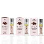 Al-Rehab Choco Musk Marshmallow Perfume Oil Roll-On - 6ml (0.2 oz) | Gourmand Fragrance with Strawberry, Marshmallow & Cocoa | Sweet, Fluffy & Addictive | Arabian Dessert Scent (Pack of 3)