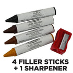 Weiman Wood Restore and Repair Kit, Wood Floor Scratch Repair, Furniture Markers Touch Up, Cabinet Cleaner, Removes Dirt & Reduces Scratches, Safe for Table, Desk, & Chair, UV Shield Technology