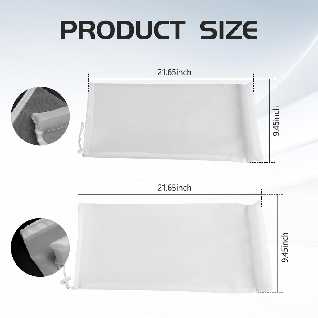 YIBEICO 2 PCS Replacement Filter Bags for KOKIDO XTROVAC 410 for XTROVAC 910, 250 Microns and 75 Microns Filter Bags Set