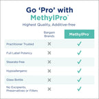 MethylPro L-Methylfolate 15 mg - Bioavailable Folate Supplement for Brain Health & Neurotransmitter Support - Vegetarian & Hypoallergenic - 90 Servings - 90 Count