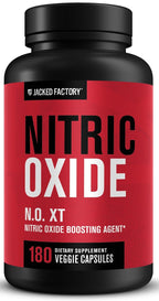 Jacked Factory N.O. XT Nitric Oxide Supplements for Men w/Nitrosigine L Arginine L Citrulline Supplement for Muscle Pumps & Vascularity - Pre Workout Nitric Oxide Booster & Muscle Builder - 180 Caps
