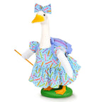 JcHrmers Back to School Goose Outfit Crayon and Pencil Goose Clothes Fits 23" Cement Plastic Geese Statue for School Classroom Outdoor Garden Yard Patio Statue Art Decor