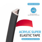 Art3d 20ft Outside Vinyl Corner Trim Peel and Stick for Tile and Wall Edges, Furniture Decoration Black