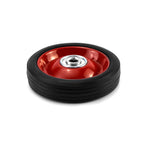 QWORK 2 Pack 5" x 1.5" Premium Rubber Wheel with Ball Bearing, Hand Truck Wheel, Capacity up to 88 lbs