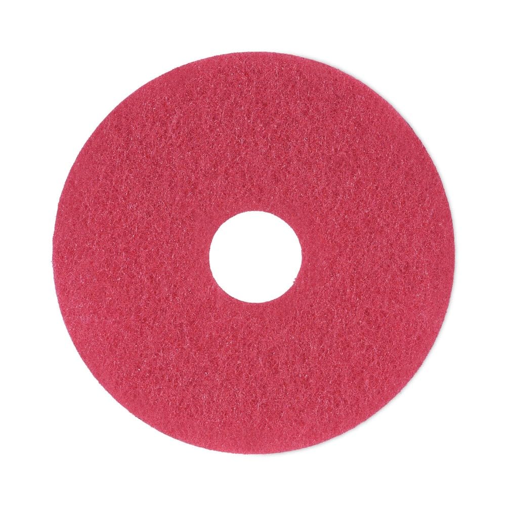 Boardwalk 4013RED Standard Floor Pads 13" dia Red 5/Carton