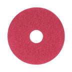 Boardwalk 4013RED Standard Floor Pads 13" dia Red 5/Carton