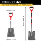 HANTOP Transfer Shovel Fiberglass Handle 43in for Garden & Construction