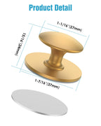 MeBantoo 10 Pack Gold Self-Adhesive Cabinet Knobs, Self-Stick Hardware Kitchen Cabinet Handles, No-Punch Peel and Stick Drawer Knobs for Refrigerators, Dressers, Windows, Closets