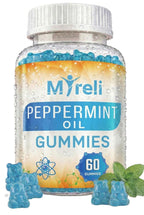 MYRELI Peppermint Oil Supplement Gummies 100mg - Plant-Based Formula, 60 Easy to Take Chewables, Vegan Friendly, Gluten Free, Soy Free, Dairy Free, Non GMO, Daily Use for Adults, No Water Needed