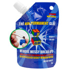 Le Glue Temporary Glue - Compatible with Legos - Non-Permanent Clear Adhesive for Plastic Building Blocks - No Messy Break-Ups - Non-Toxic Formula - Created for Kids, by a Kid