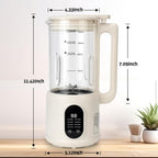 Nut Milk Maker, 8 in 1 Homemade Automatic Plant-Based Milk, Soy Milk, Oat Milk, Almond Milk, Coconut Milk & More, Multifunctional/12 Hours Timer/Auto-Clean/Room Temp/Keep Warm/Boil/Room Temp/Low-Noise