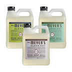 Mrs. MEYER'S CLEAN DAY Liquid Hand Soap Refill Scent Variety Pack (Lemon Verbena + Lavender + Basil)