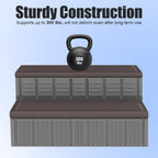 Hot Tub Steps, Outdoor Spa Steps with Storage, Non-Slip & Sturdy Hot Tub Stairs, 36 Inches Long