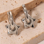 Star Hoop Earrings For Women