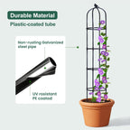 OTOSUNNY 2 Pack 6 ft Garden Obelisk Trellis for Climbing Plants Outdoor