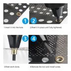 200PCS-Rivet Nuts,1/4"-20 Steel UNC Rivet Nut Assortment Kit, Flat Head Threaded Insert Nutserts Assort (NUT-1/4-20)
