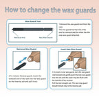 Waxguards 3.0 NanoCare 10993649 Filters for Signia/Siemens/Rexton and Connexx Hearing Aids - Cleaning Brush Kits with Carry Case- 3packs