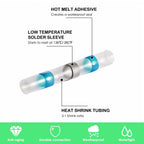 360pcs Heat Shrink Solder Seal Butt Connectors Kit - Marine Grade 26-10 Gauge Waterproof Terminals for Electrical, Marine, Stereo & Trailer Wiring