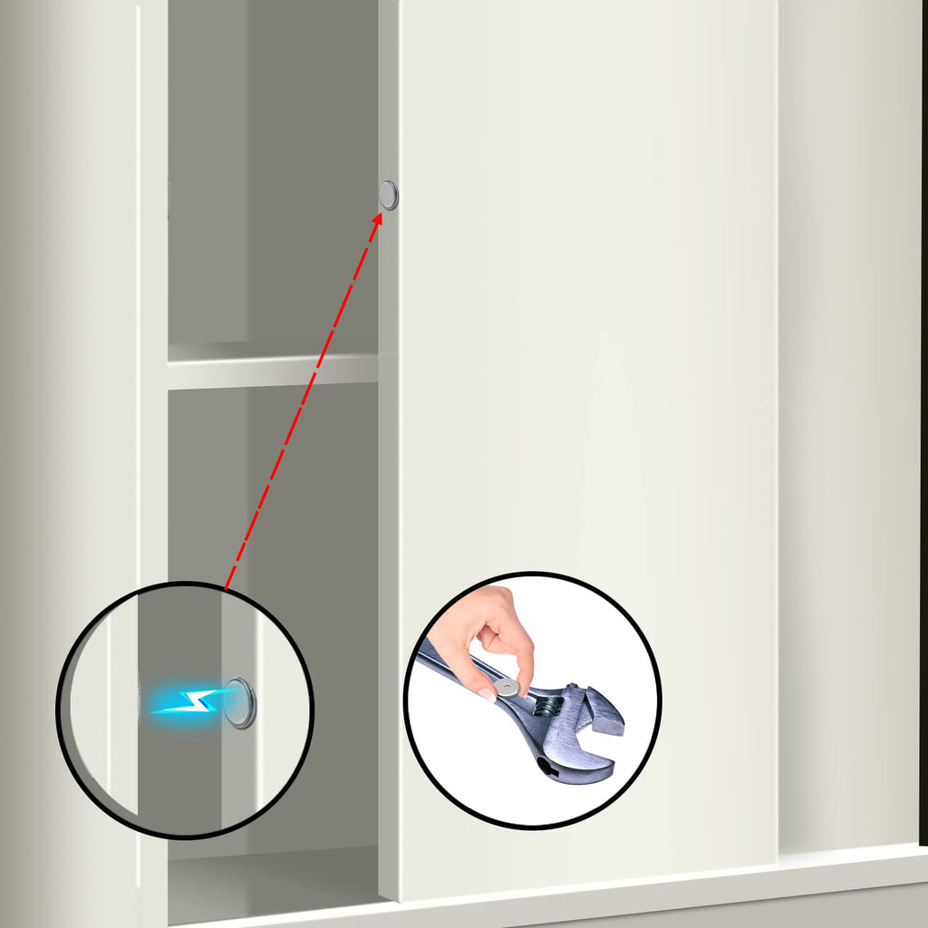 Mousike Magnetic Door Catch Ultra Thin Cabinet Magnets Stainless Steel Drawer Magnet Catch for Sliding Door Closure Kitchen Cabinet Cupboard Closet Closer (16Pack)