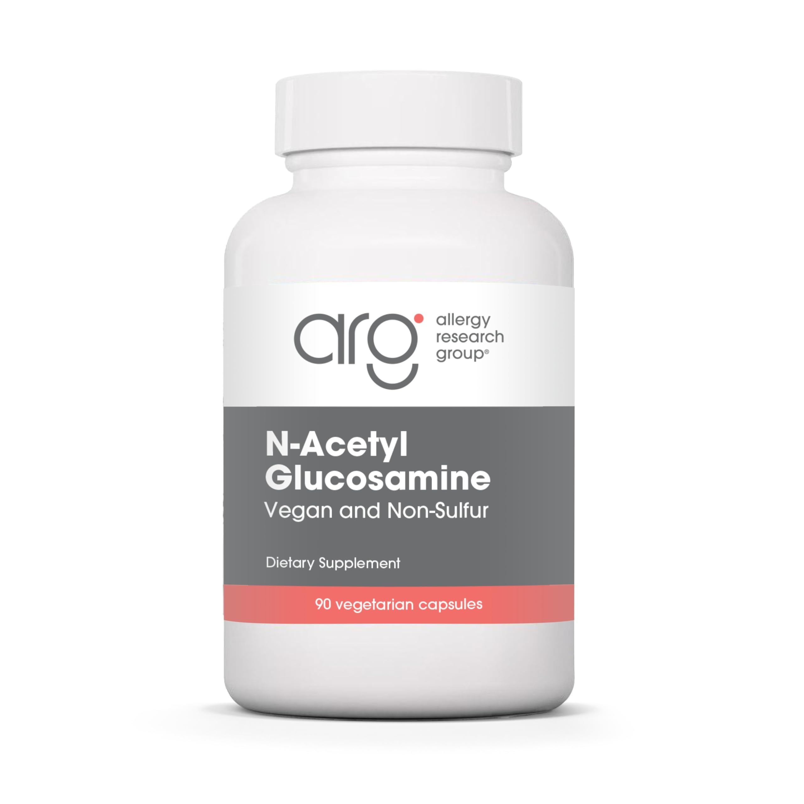 Allergy Research Group ARG N-Acetyl Glucosamine (NAG) - Vegan Glucosamine Supplement - Gastrointestinal & Connective Tissue Support - Non-Sulfur Formula - 90 Servings - 90 Capsules