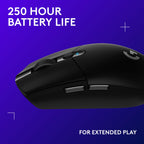 Logitech G305 Lightspeed Wireless Gaming Mouse - Black