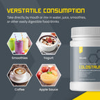 TBR Labs Colostrum Powder, Grass Fed, Gut Health, Bloating, Immunity, Skin & Hair, Contains 400+ Bioactive Nutrients, Potent Bioavailable, Keto, 100% First Milking – 200g (132 Servings)