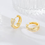 BANGALO 14K Gold Earrings for Women Good Huggie Earrings 17mm