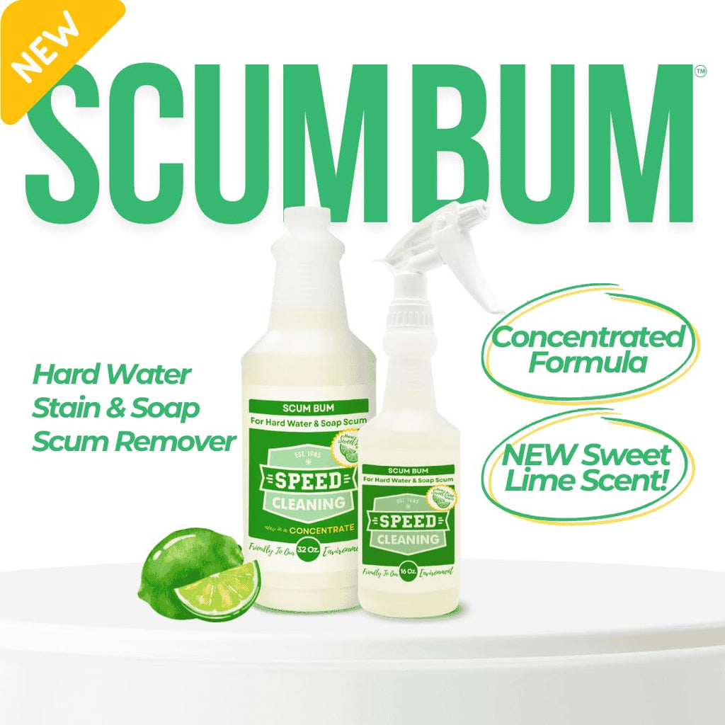 Speed Cleaning Scum Bum Non Toxic Hard Water Bathroom Cleaner Ready to Use